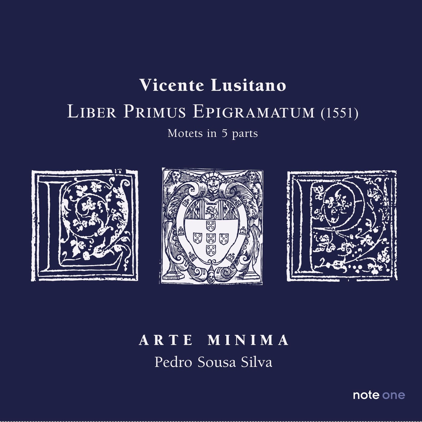 Capa de Liber Primus Epigramatum, motetos a cinco vozes
